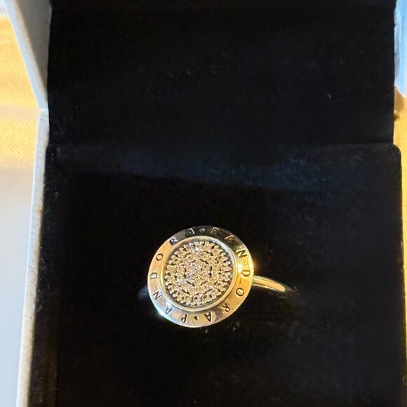 PANDORA Signature Ring 190912 CZ - Picture 1 of 3